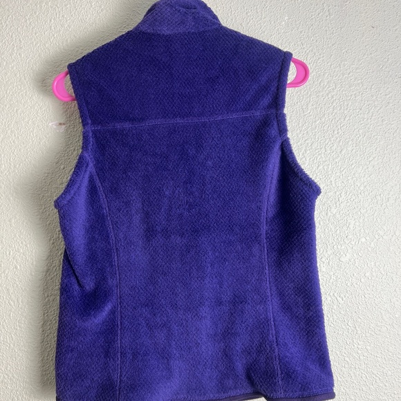 Patagonia Re-Tool Women's Fleece Vest Purple Size Medium Sleeveless Full Zip - Picture 2 of 8